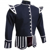 Dark Blue Doublet Pipe Band Jacket